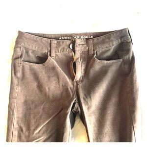 American Eagle soft brown jeggings, size 6